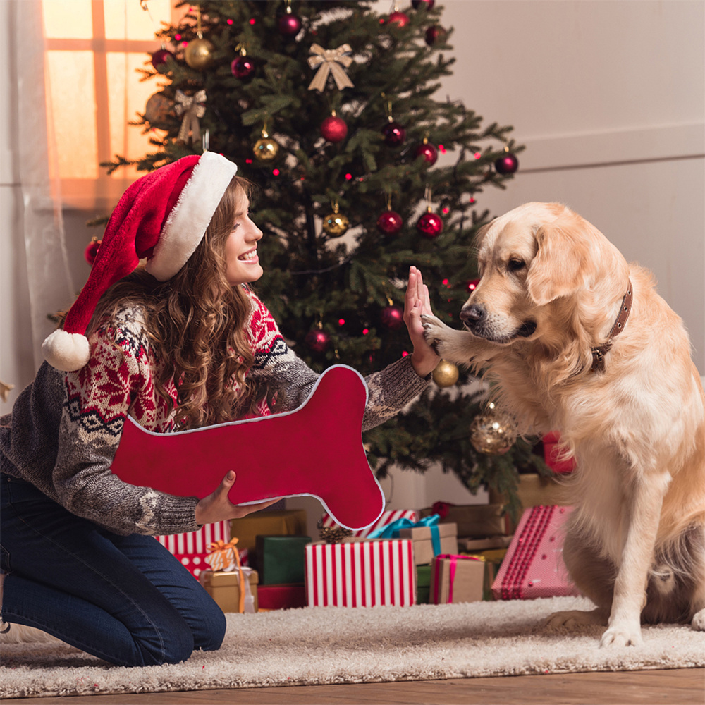 Kadife köpek noel çorap kemik  - Luxury Xmas Bags incelemesi ve fiyatı