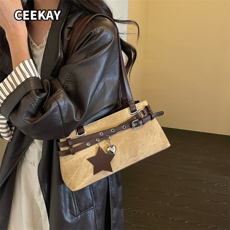 CEEKAY Kadın Çantası Çok Renkl - Saddle Bag Distressed incelemesi ve fiyatı